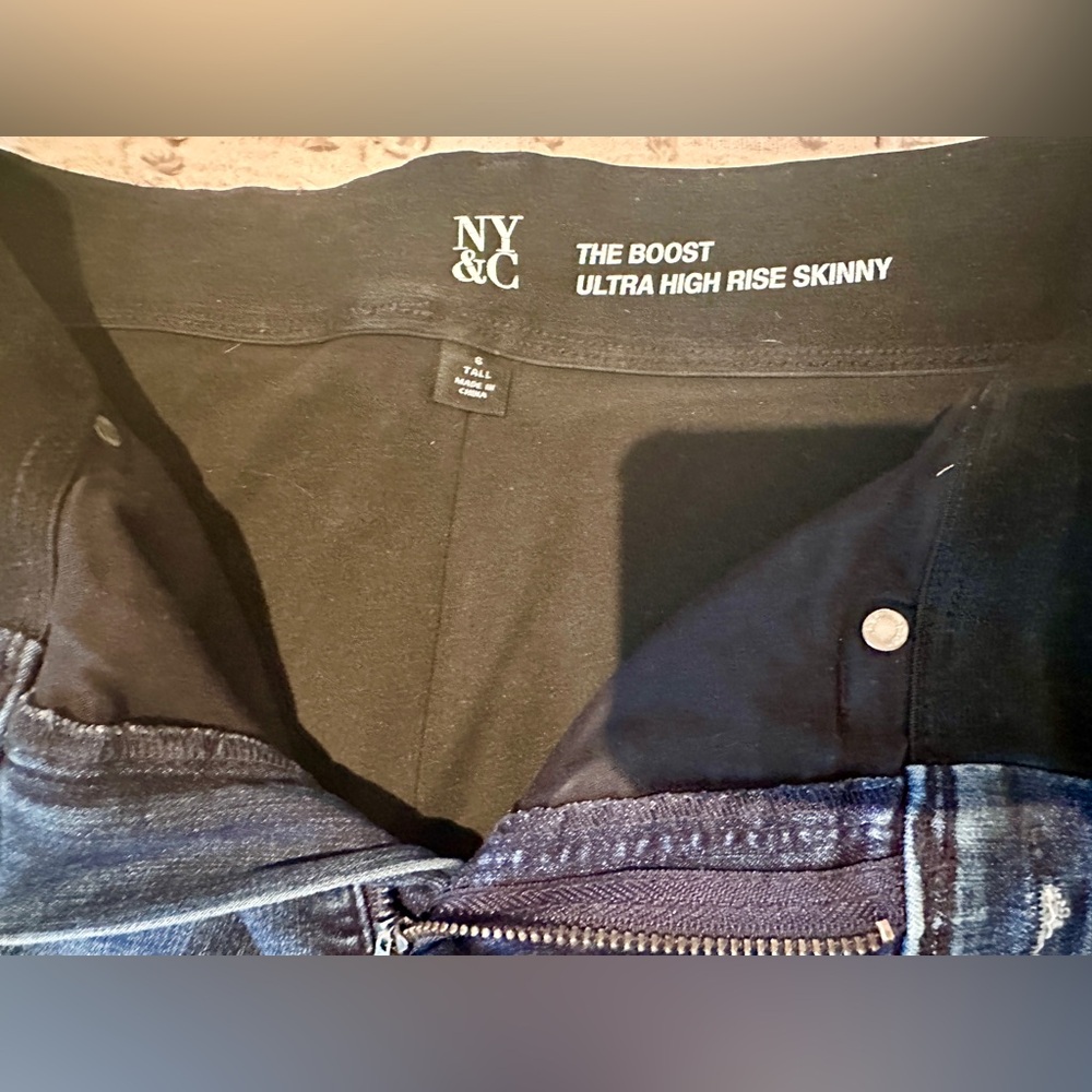 5 PAIR of New York & Co Women SCULPTING skinny jeans!  Sz 6 Tall!! Butt forming - Picture 9 of 16